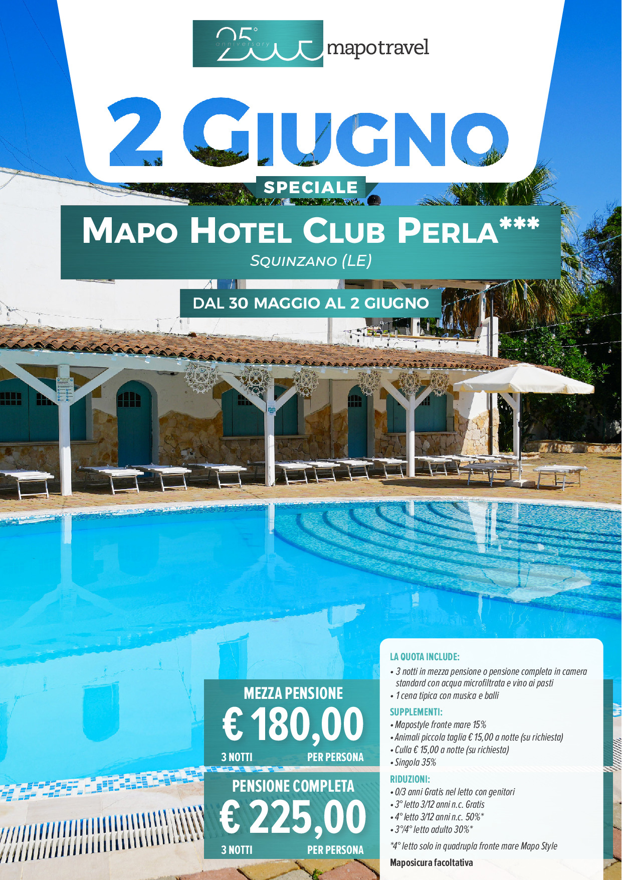 2 giugno al Mapo Hotel Club Perla