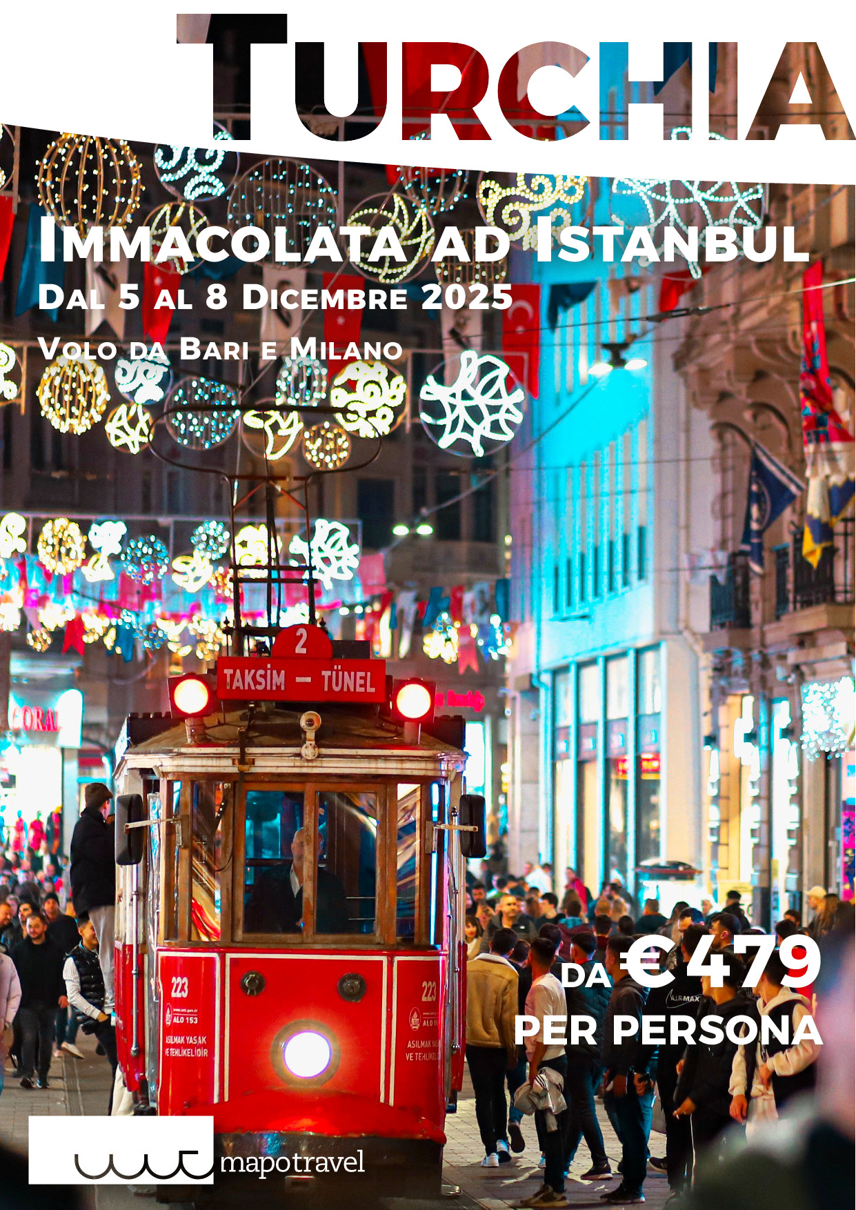 Immacolata ad Istanbul - Volo da Bari
