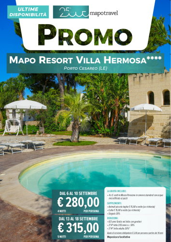 Ultime disponibilità - Mapo Resort Villa Hermosa