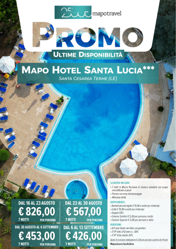 Ultime disponibilità - Mapo Hotel Santa Lucia