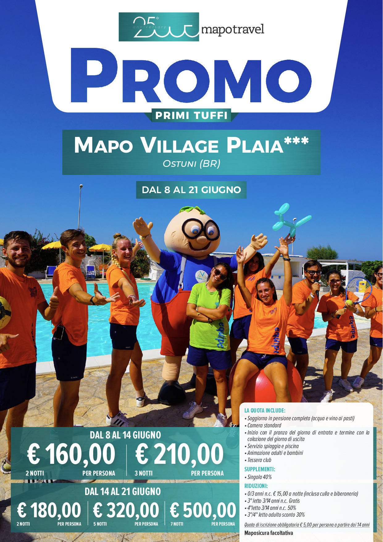 Mapo Village Plaia - Dal 11 al 14 Giugno