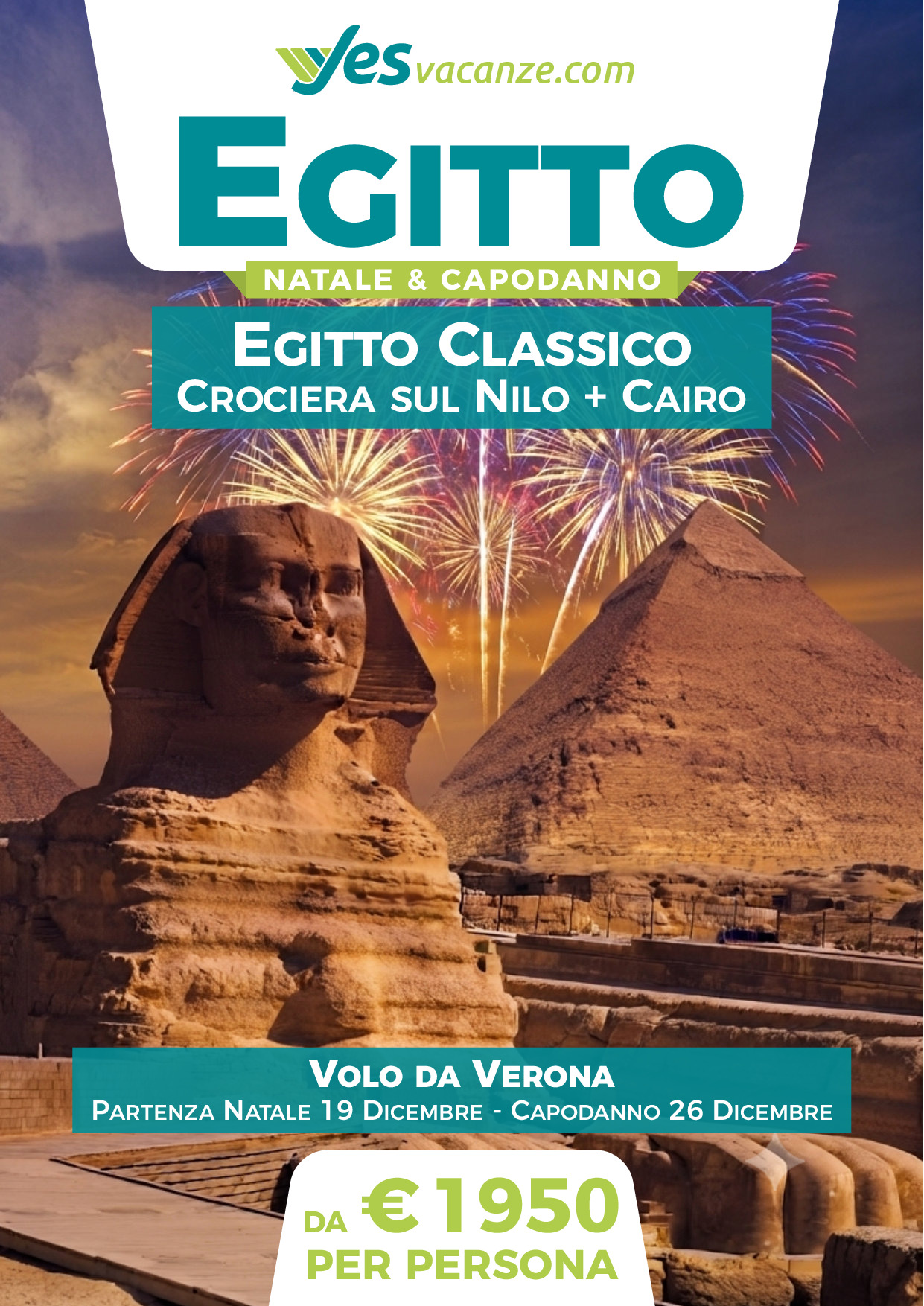 Egitto - Natale e Capodanno - Volo da Verona