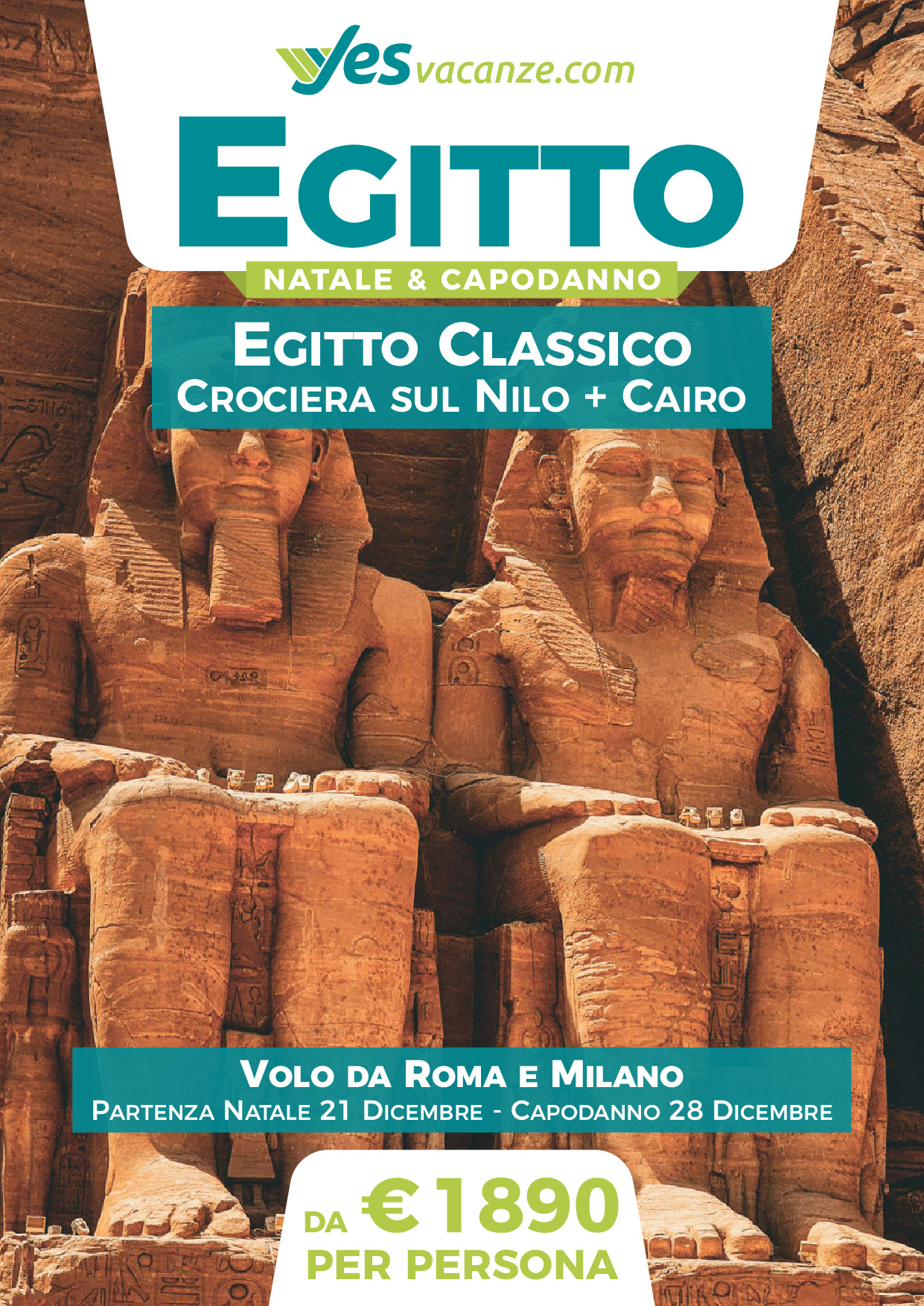 Egitto - Natale e Capodanno - Volo da Roma e Milano