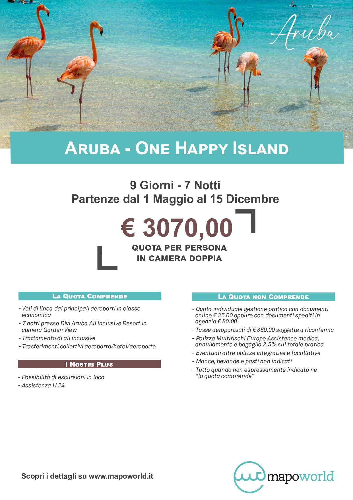Aruba - One Happy Island - Partenze dal 1 Maggio al 15 Dicembre