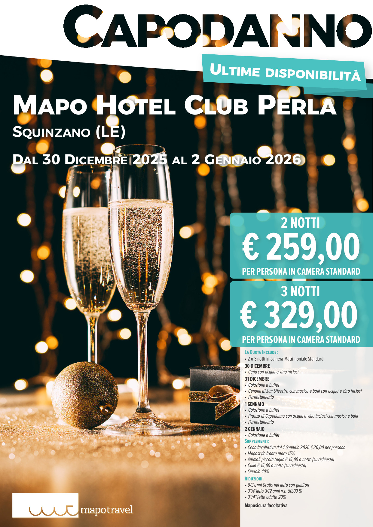 Capodanno al Mapo Hotel Club Perla