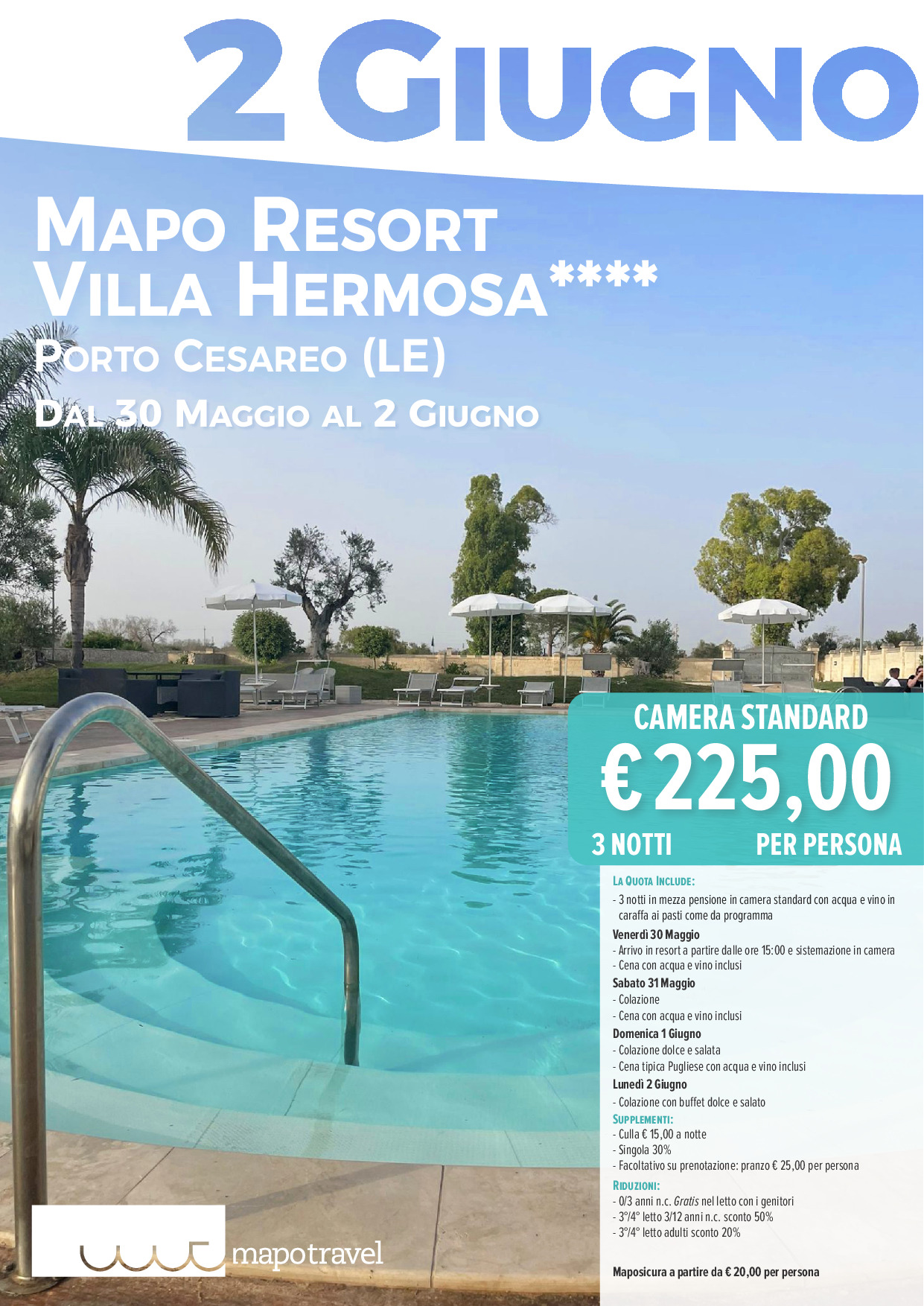 Ponte 2 Giugno al Mapo Resort Villa Hermosa