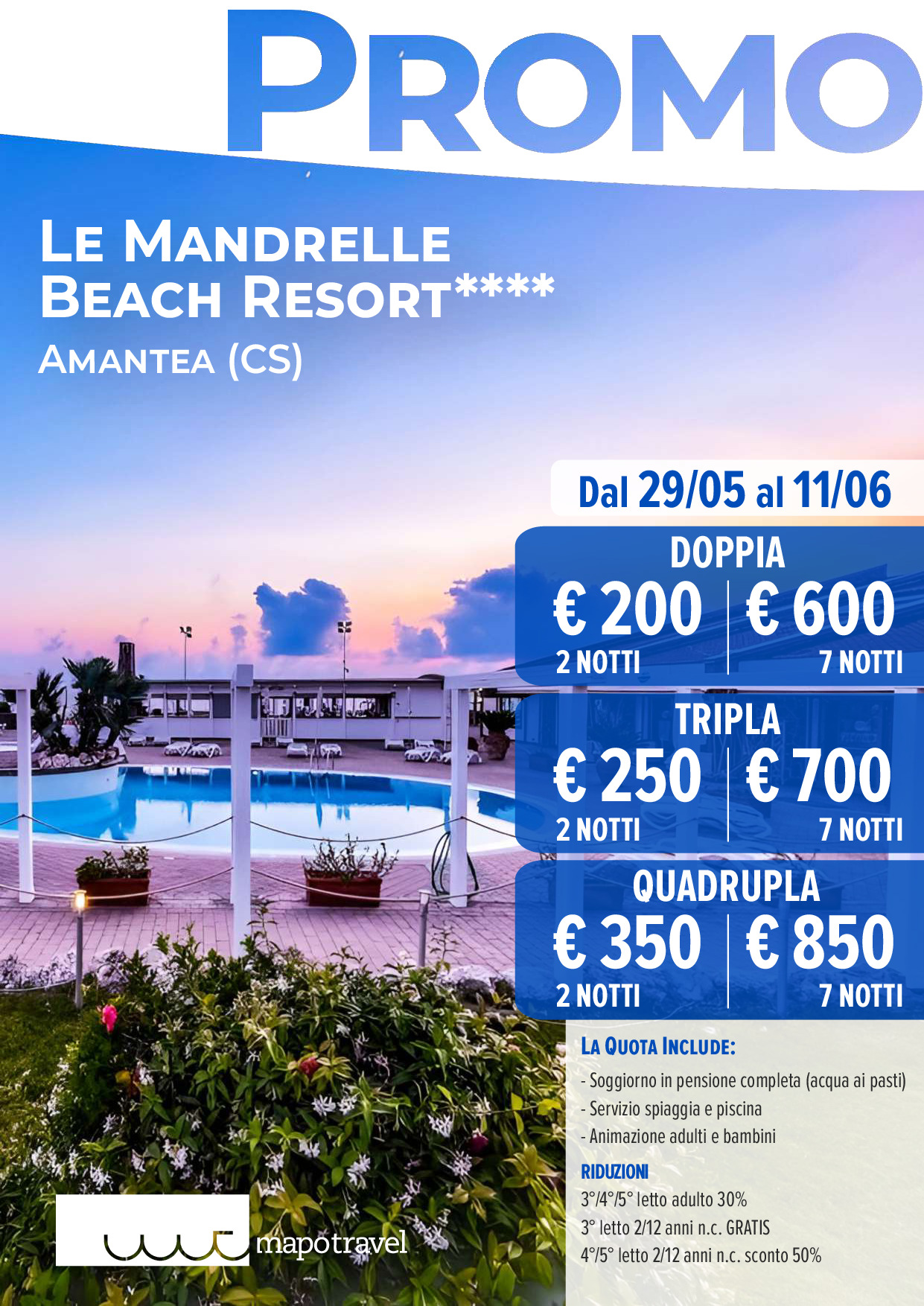 Promo Estate - Le Mandrelle Beach Resort
