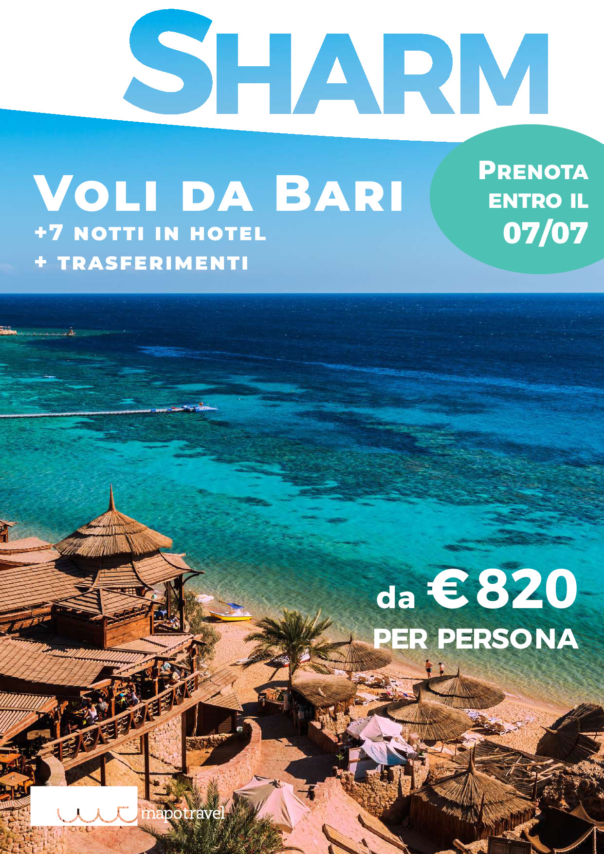 Sharm Estate - Voli da Bari