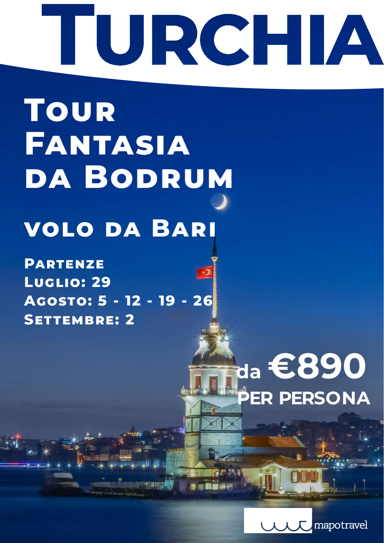 Turchia Tour Fantasia da Bodrum Volo da Bari